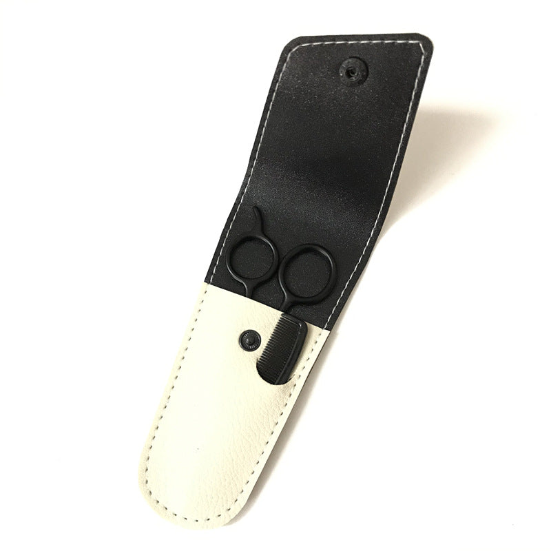 Spot Beard Care Tool Set Can Be Customized Logo Black Beard Scissors Mini Beard Comb