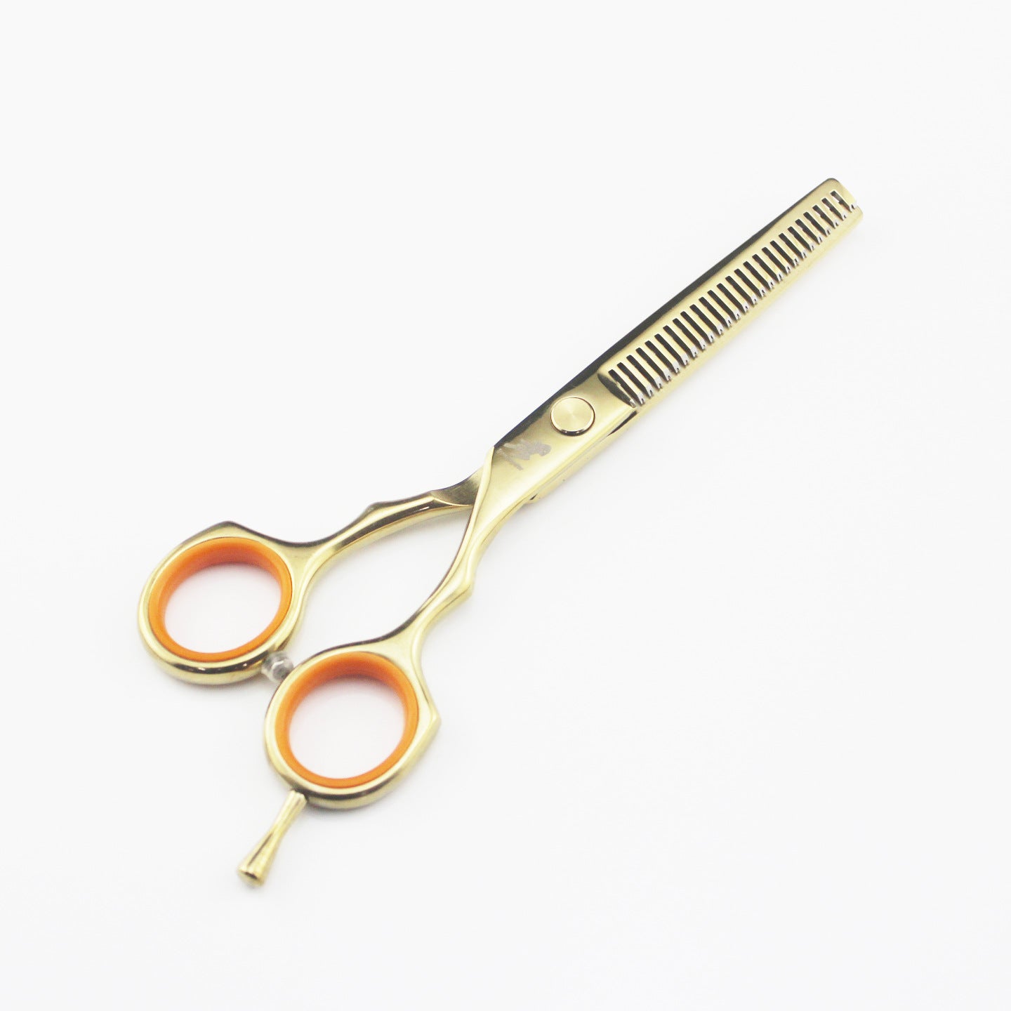 5.5 Inch Golden Symmetrical Handle Hairdressing Scissors Hairdressing Scissors Flat Cut Bangs Cut Teeth Cut Thin