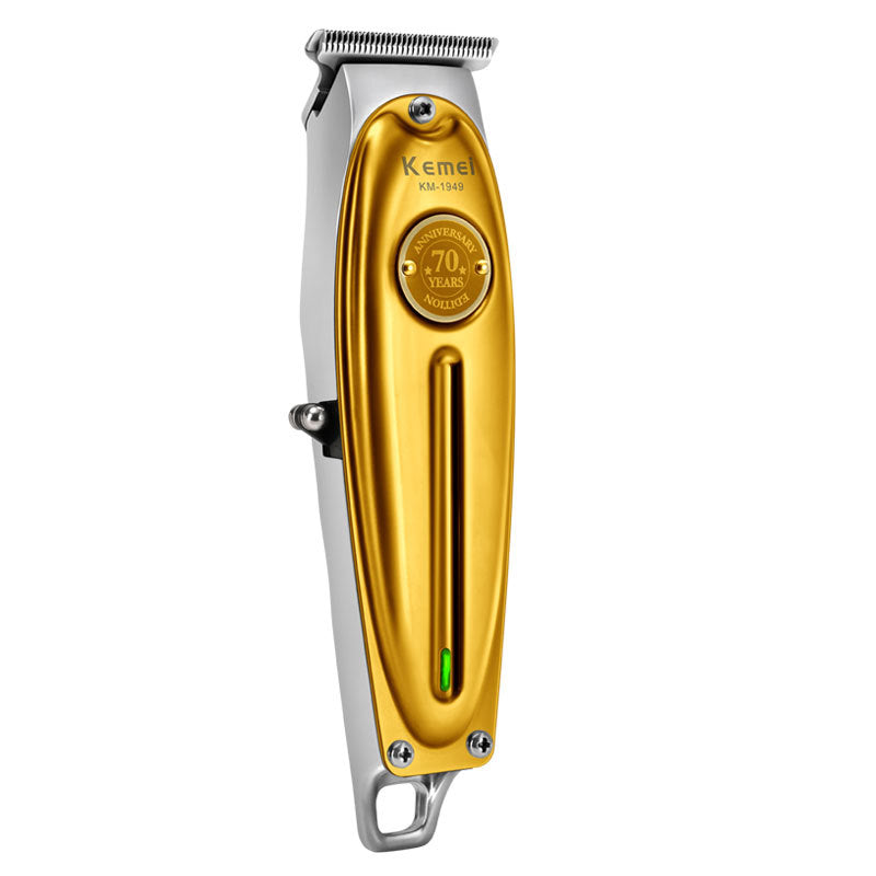 Stainless Steel Oil Head Electric Hair Clipper 70th Anniversary Commemorative Metal Adult Oil Head Replica Electric Hair Clipper